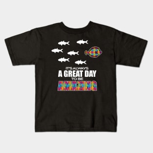 'It's Always A Great Day To Be Amazing ' Autism Gift Kids T-Shirt